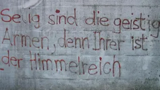 Spray: Selig sind (Foto: Kirchenweb Bilder) Spray: Selig sind (Foto: Kirchenweb Bilder)